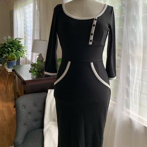 Black and white dress